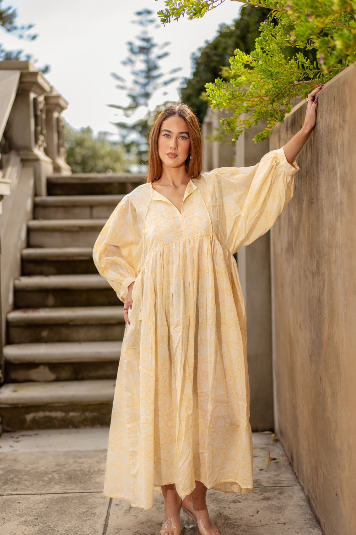 Mohini Midi Dress - Vanilla Crush