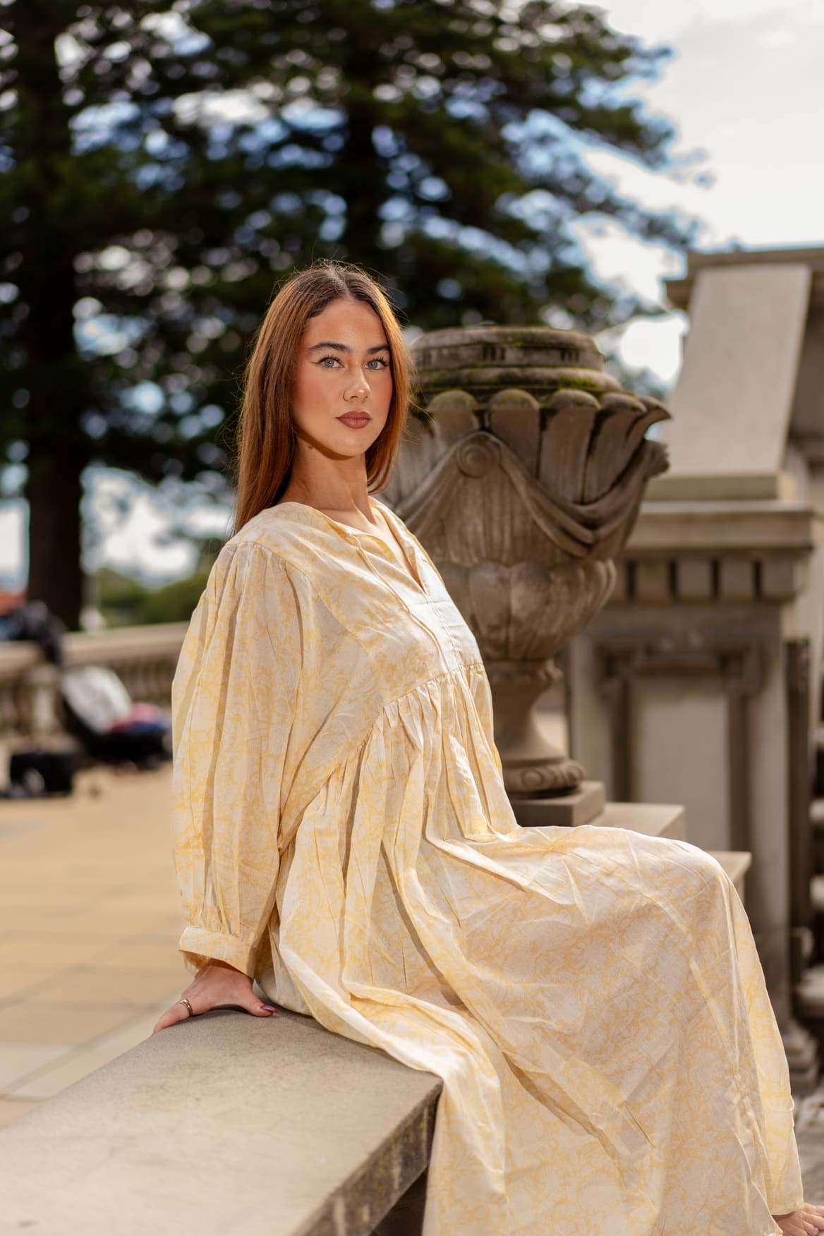 Mohini Midi Dress - Vanilla Crush