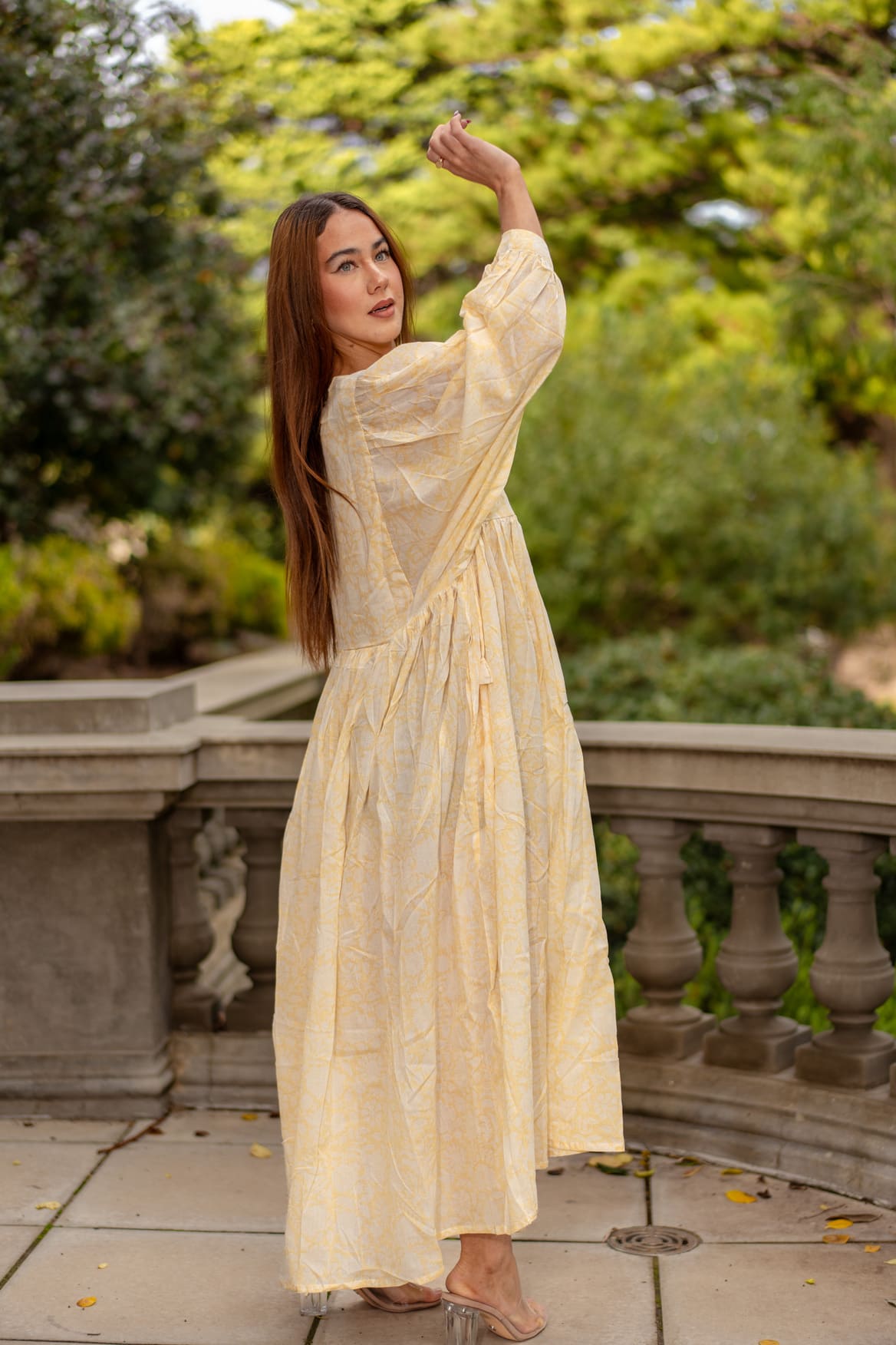 Mohini Midi Dress - Vanilla Crush