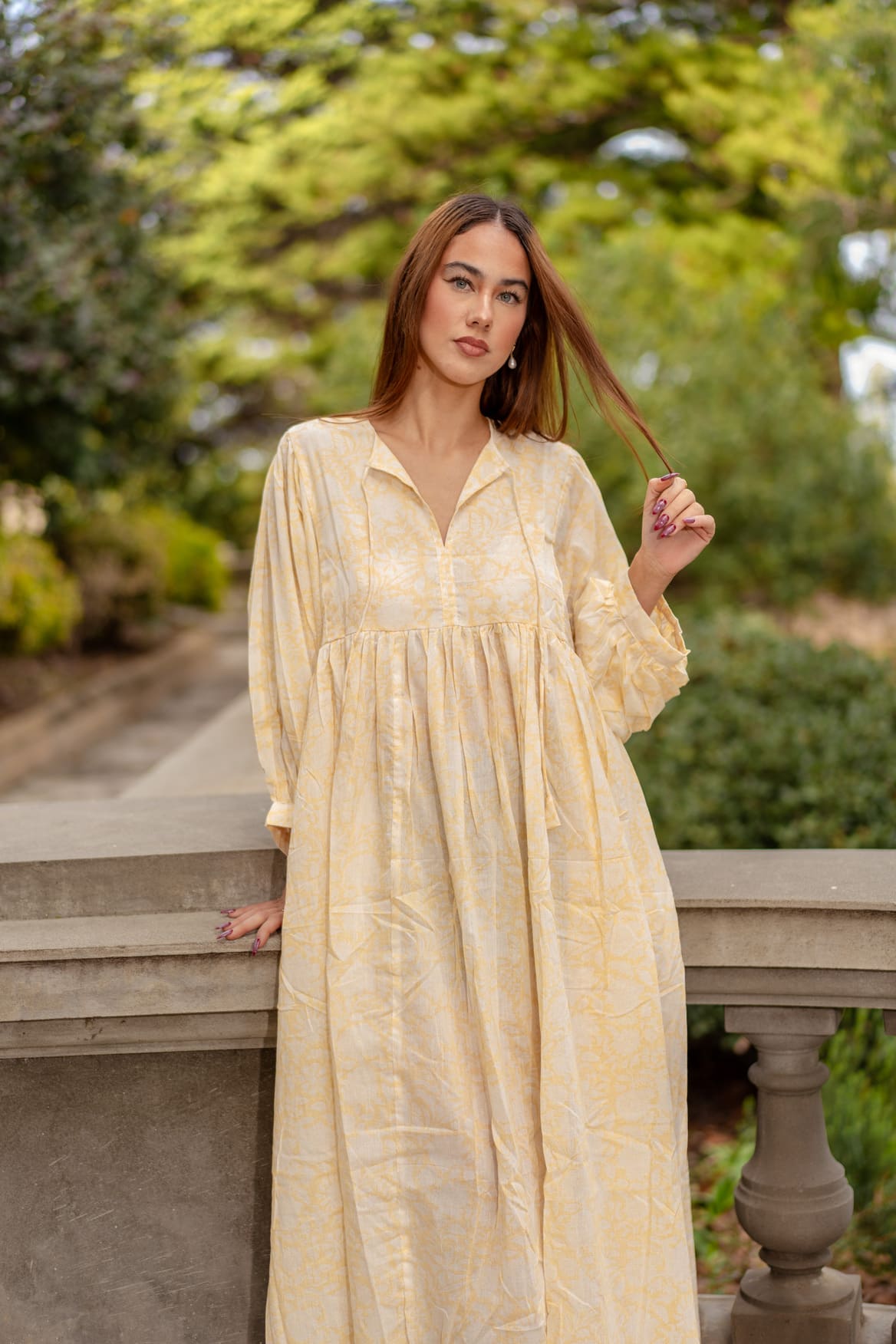 Mohini Midi Dress - Vanilla Crush