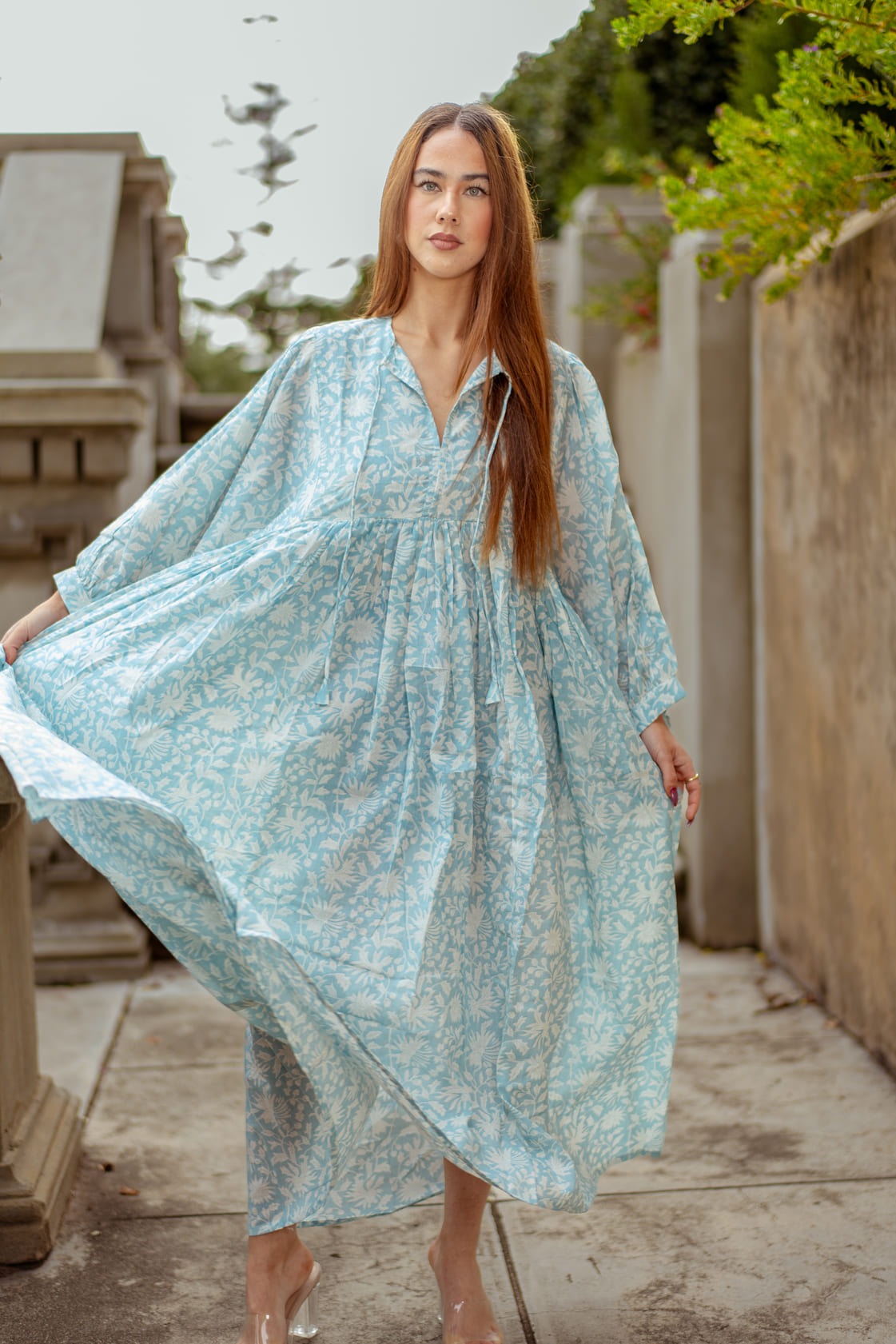 Mohini Midi Dress - Skyra Bloom