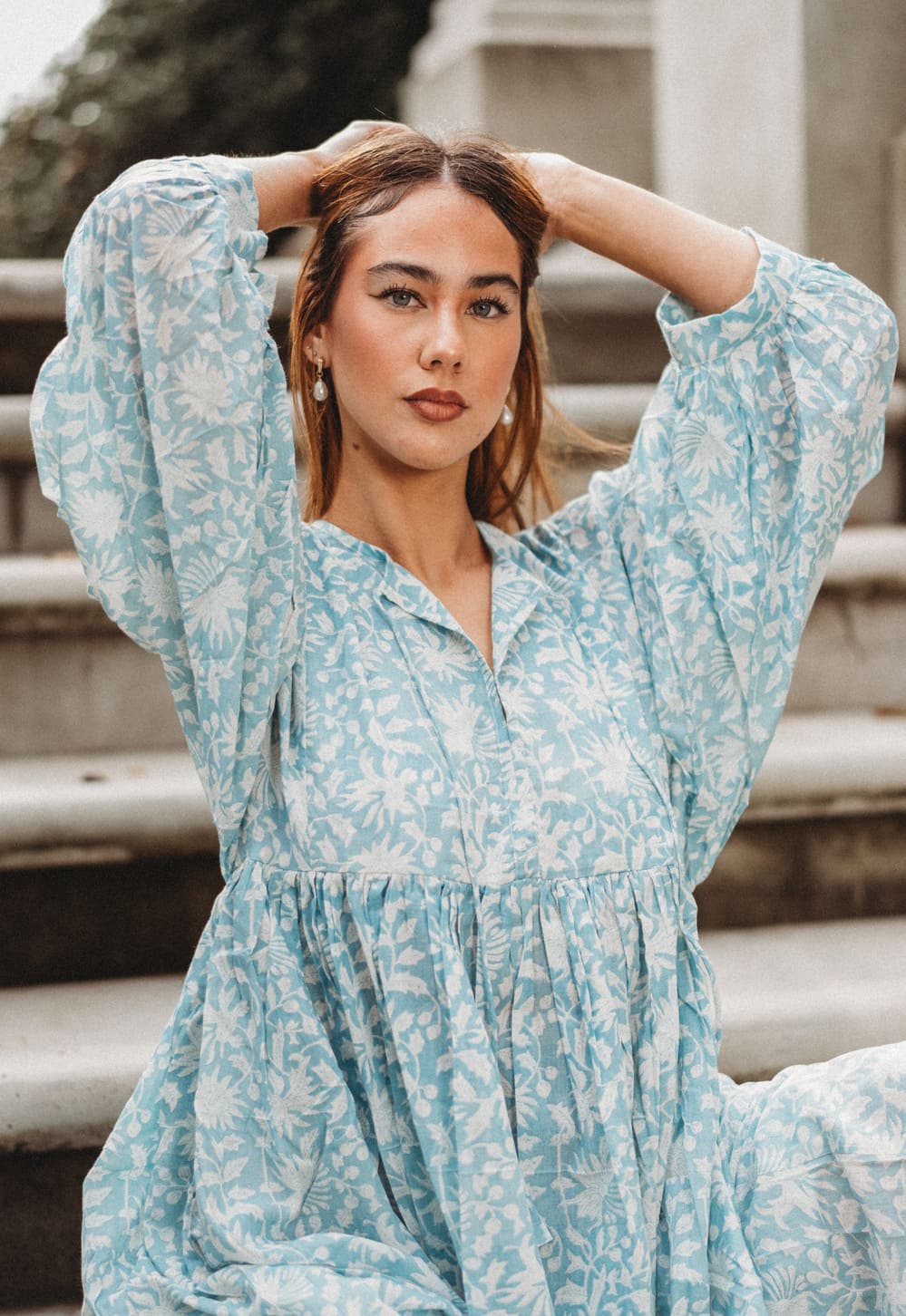 Mohini Midi Dress - Skyra Bloom