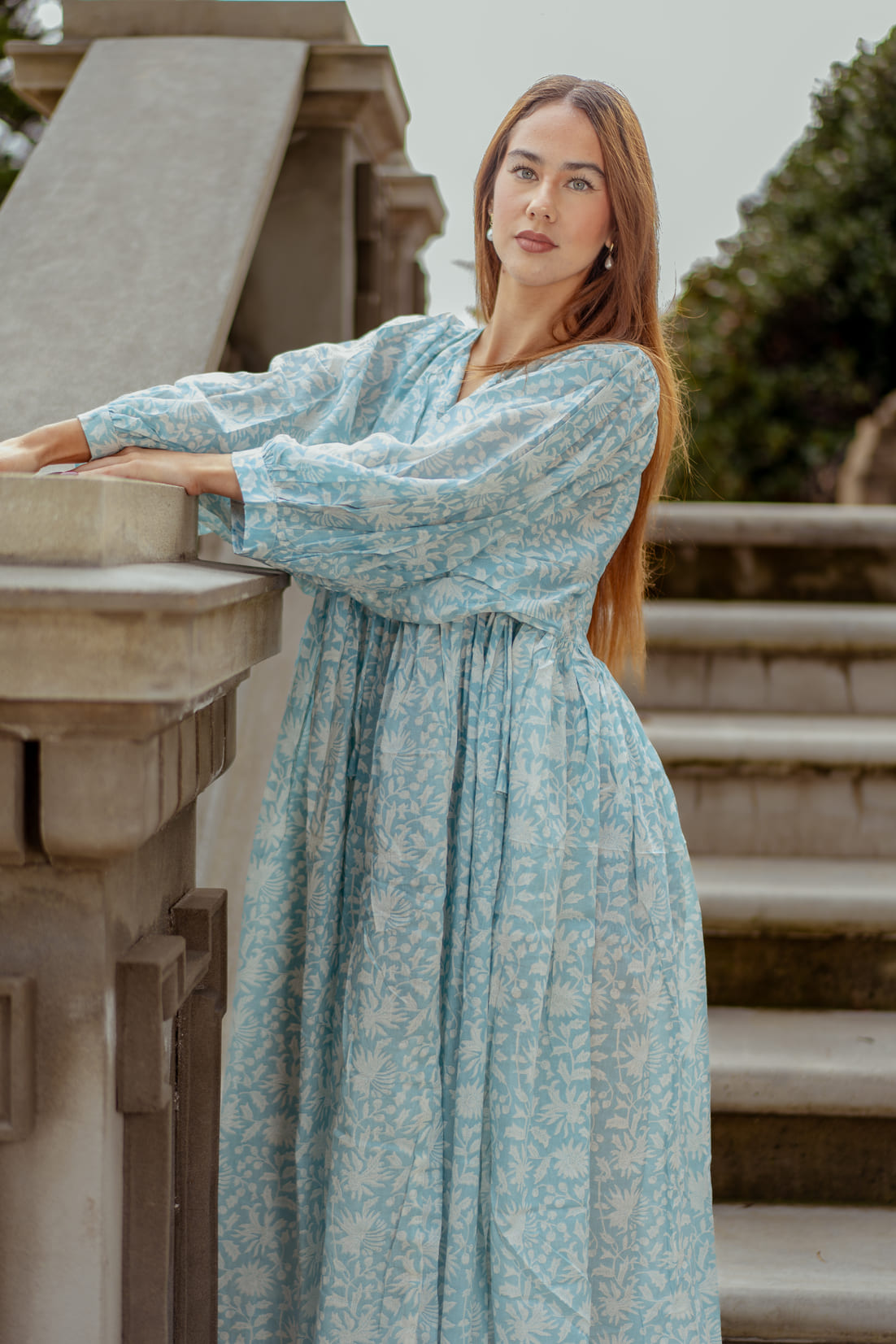 Mohini Midi Dress - Skyra Bloom