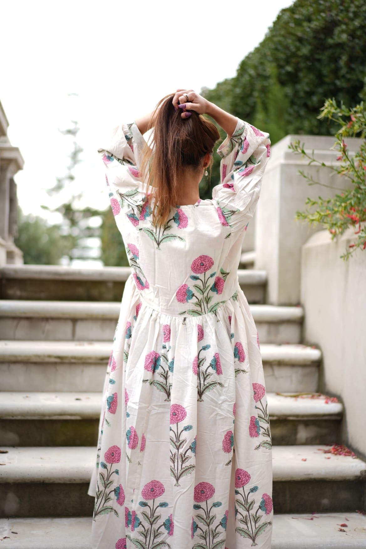 Mohini Midi Dress - Petal Whisper