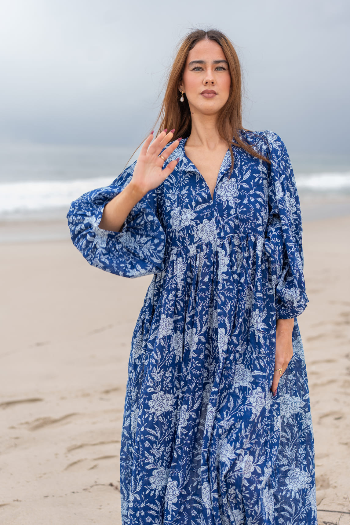 Mohini Midi Dress - Indigo Dream