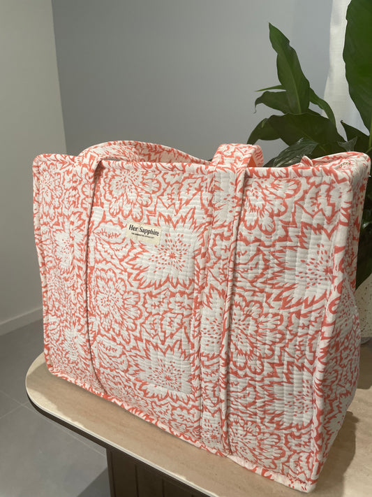 Tote Bag - Orange Bloom