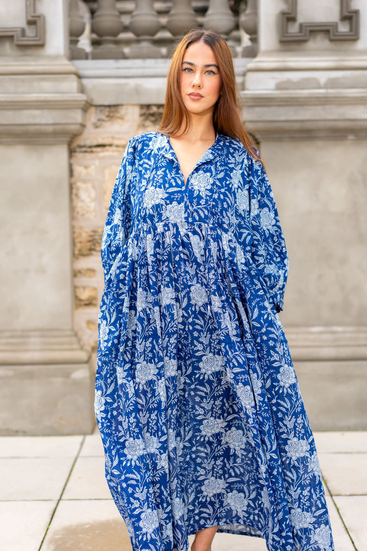 Mohini Midi Dress - Indigo Dream