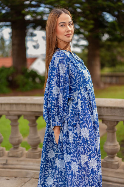 Mohini Midi Dress - Indigo Dream