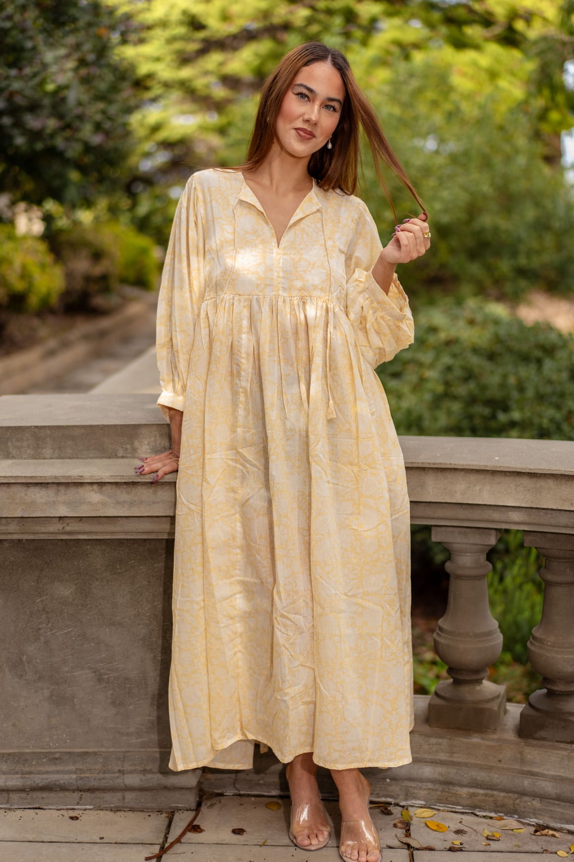 Mohini Midi Dress - Vanilla Crush