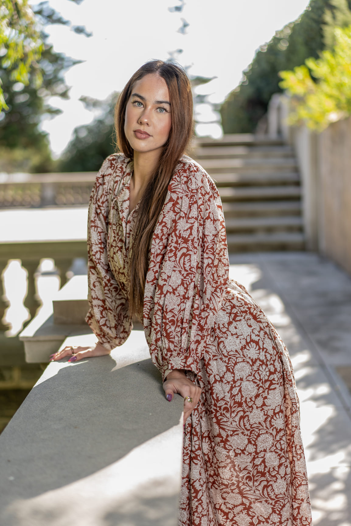 Mohini Midi Dress - Caramel Luxe