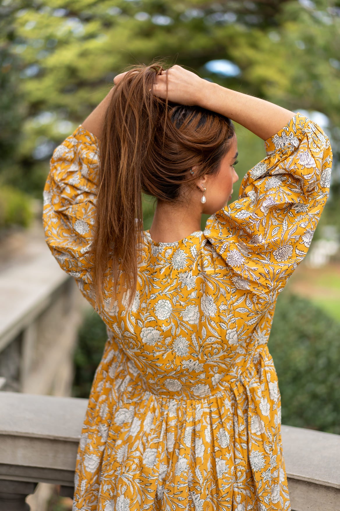 Mohini Midi Dress - Marigold Allure