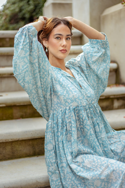 Mohini Midi Dress - Skyra Bloom