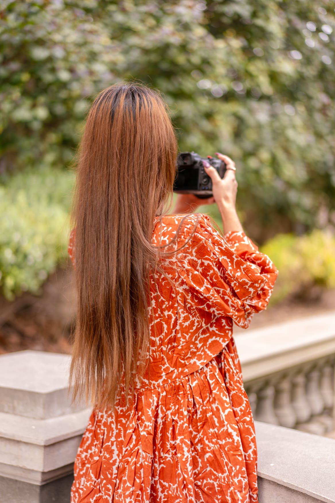 Mohini Midi Dress - Autumn Glow