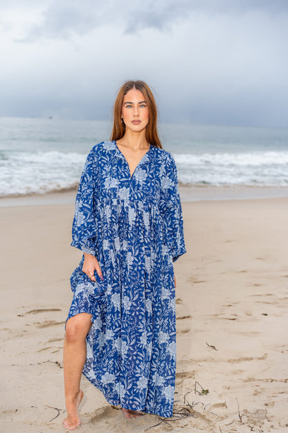 Mohini Midi Dress - Indigo Dream