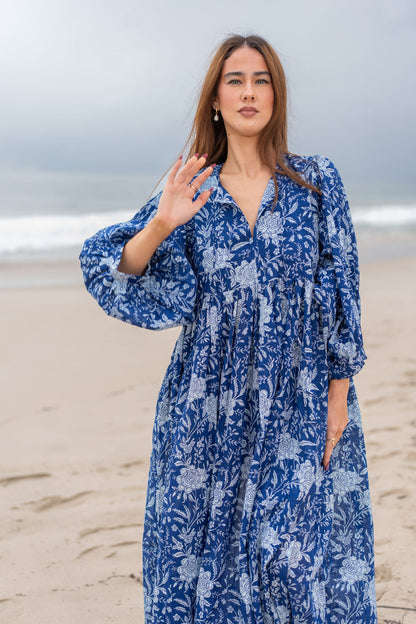 Mohini Midi Dress - Indigo Dream