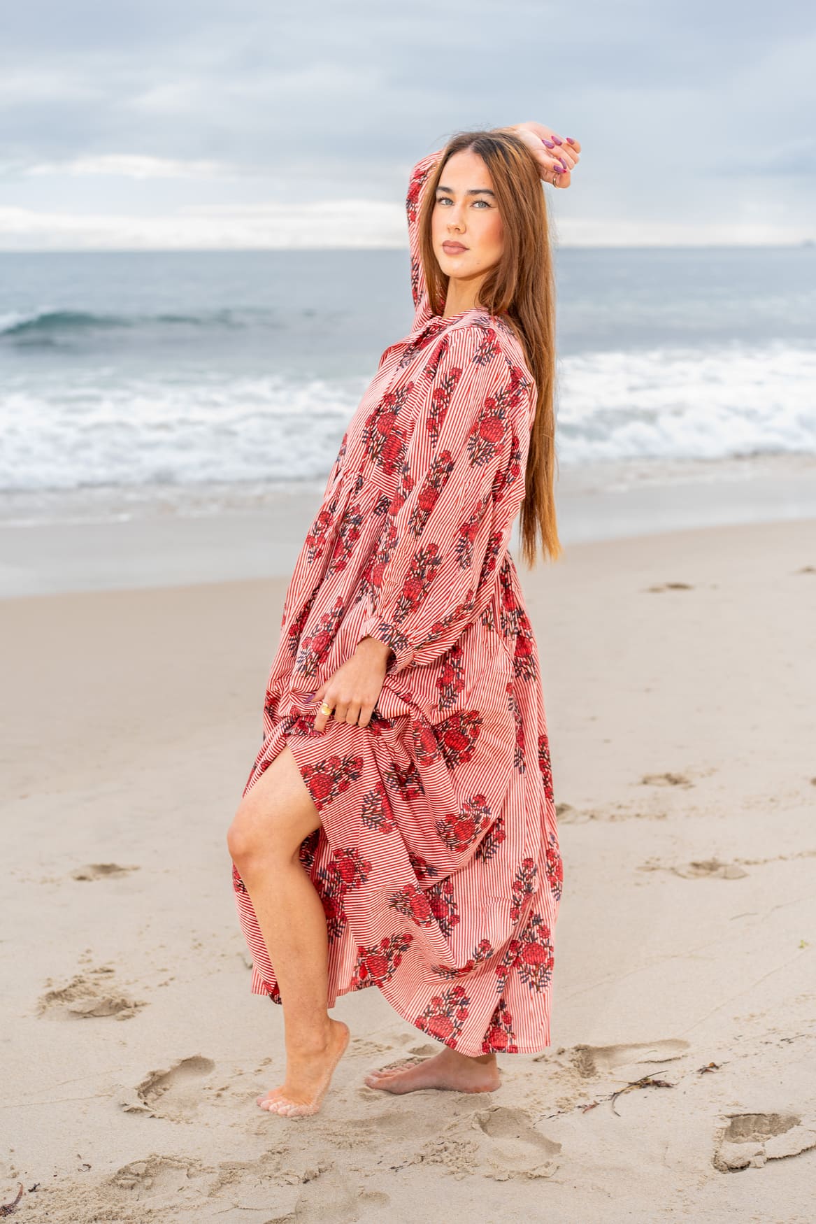 Mohini Midi Dress - Berry Affair