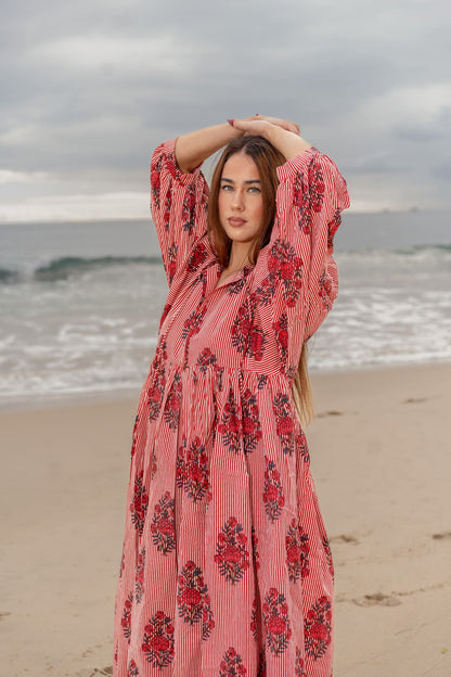 Mohini Midi Dress - Berry Affair