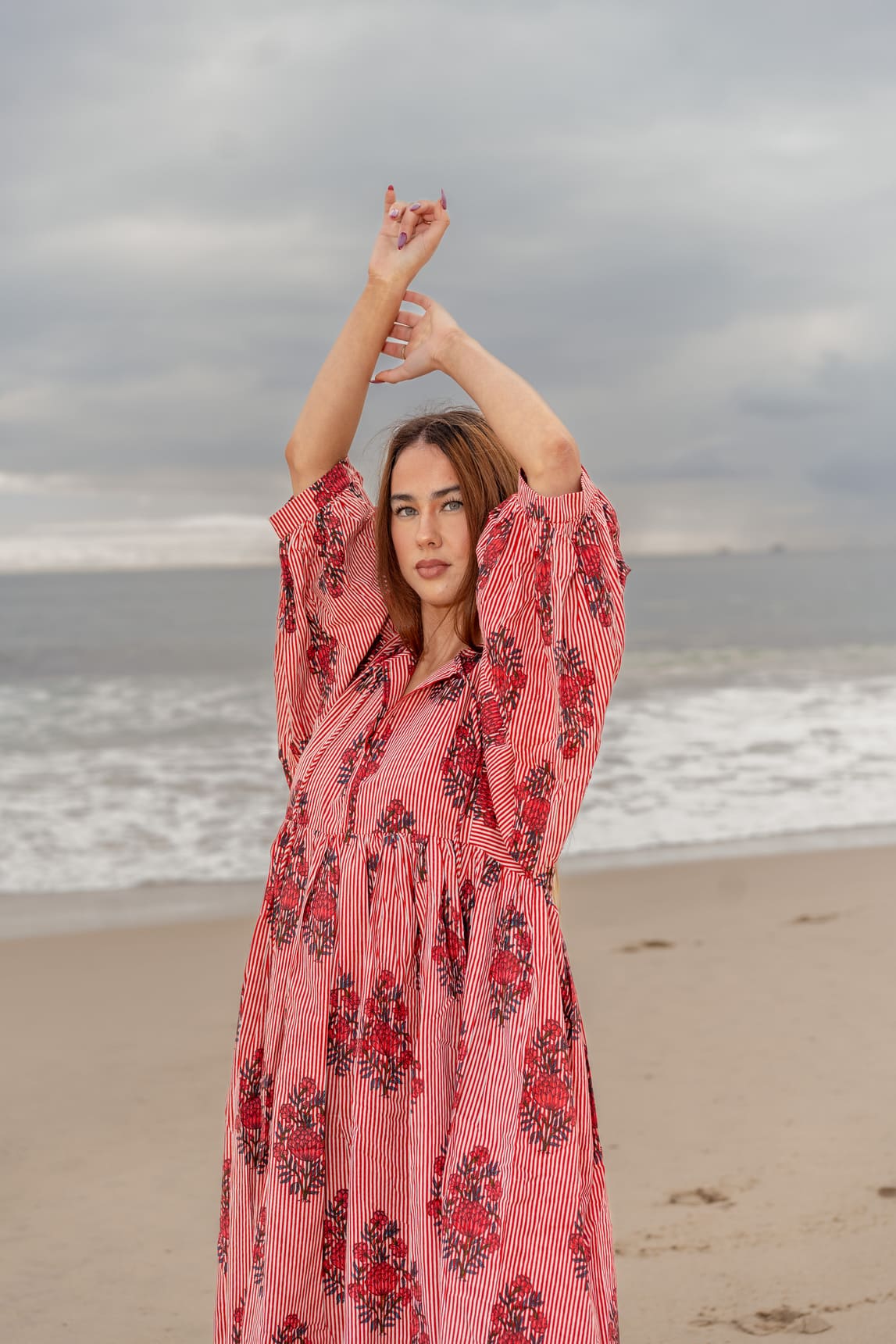 Mohini Midi Dress - Berry Affair