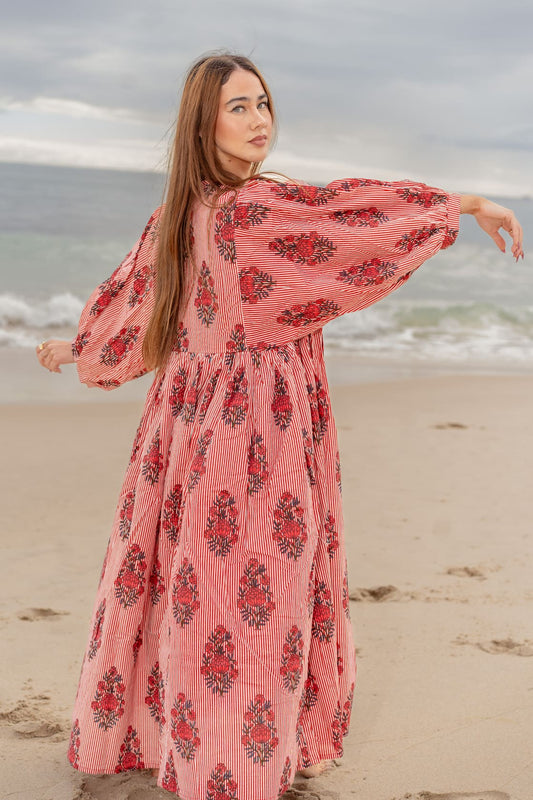 Mohini Midi Dress - Berry Affair