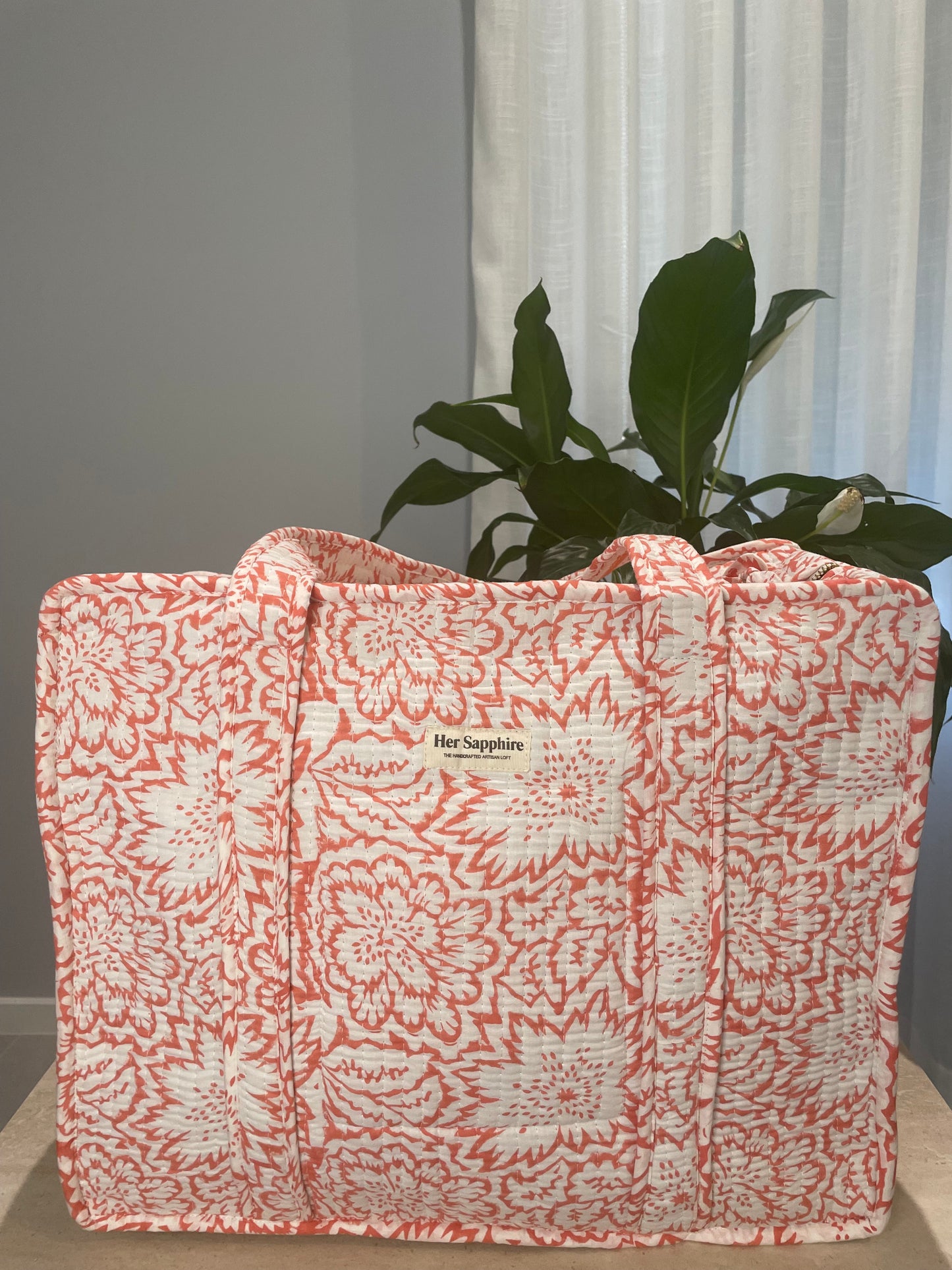 Tote Bag - Orange Bloom