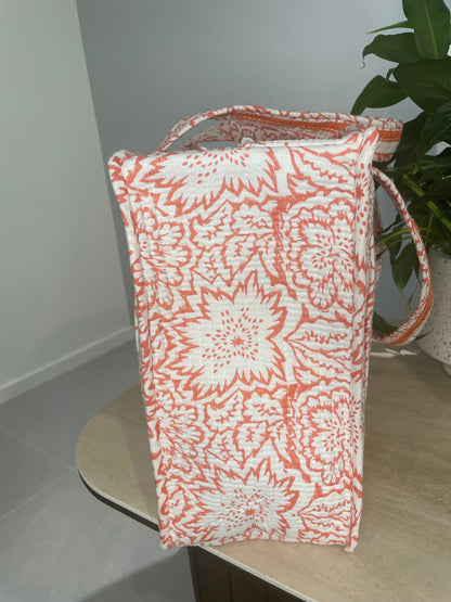 Tote Bag - Orange Bloom