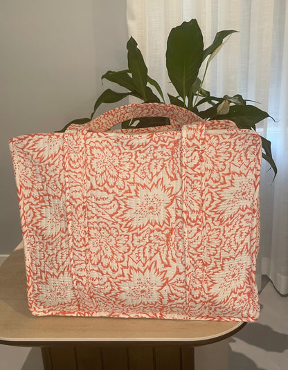 Tote Bag - Orange Bloom